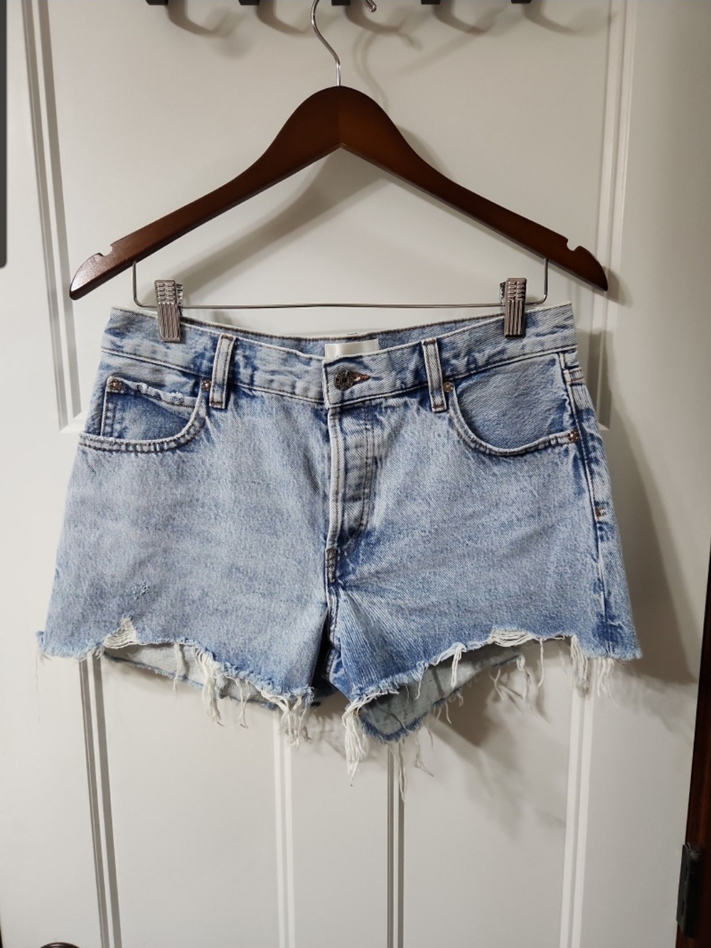 Frame Mid-Rise Relaxed Shorts - 26